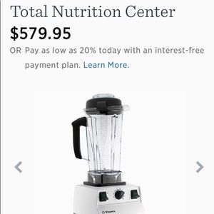 Vita-Mix White Blender with new container